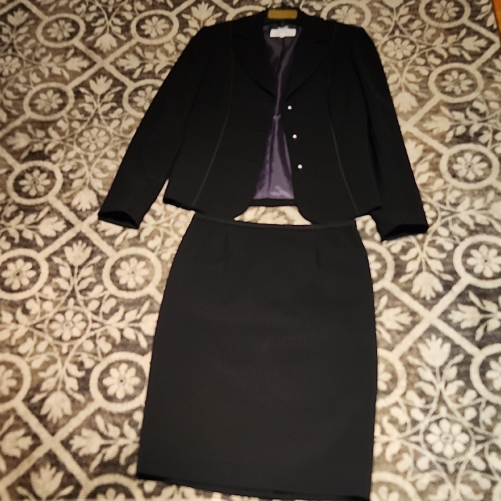 Calvin Klein Black Knee-Length Work Skirt Set